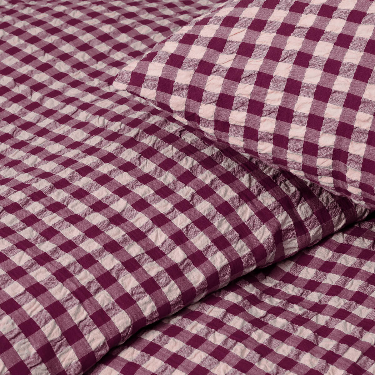 Juna Bæk&Bølge sengetøy 150x210 cm plomme/rosa