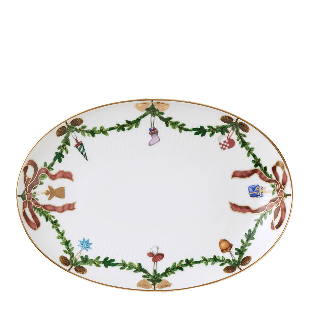 Royal Copenhagen Star Fluted Christmas pikkulautanen 21,5 cm