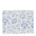 Bordstablett 30x40 cm 2-pack laminat dubbelsidig blå/vit