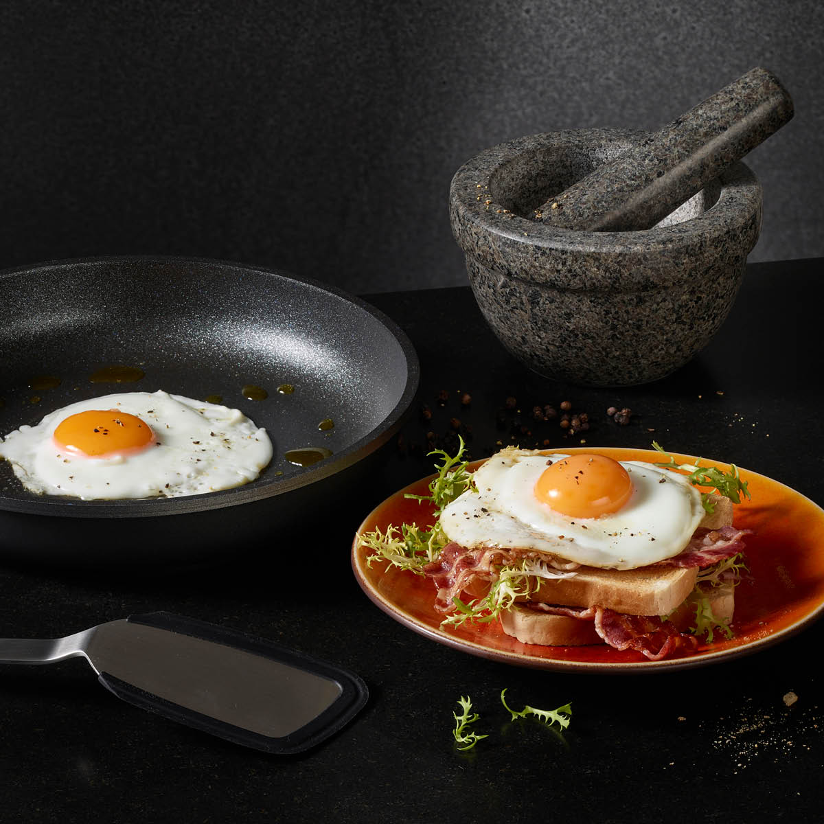 Rösle Mortteli 14x8 cm 0,35 L Graniitti