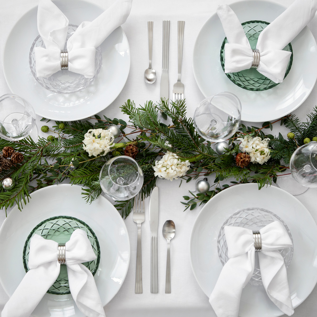 Gense Thebe serviettring 4 stk 4,3x3,2 cm matt stål