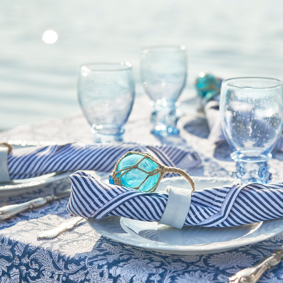 Chamois Paradise duk 170x270 cm navy blue