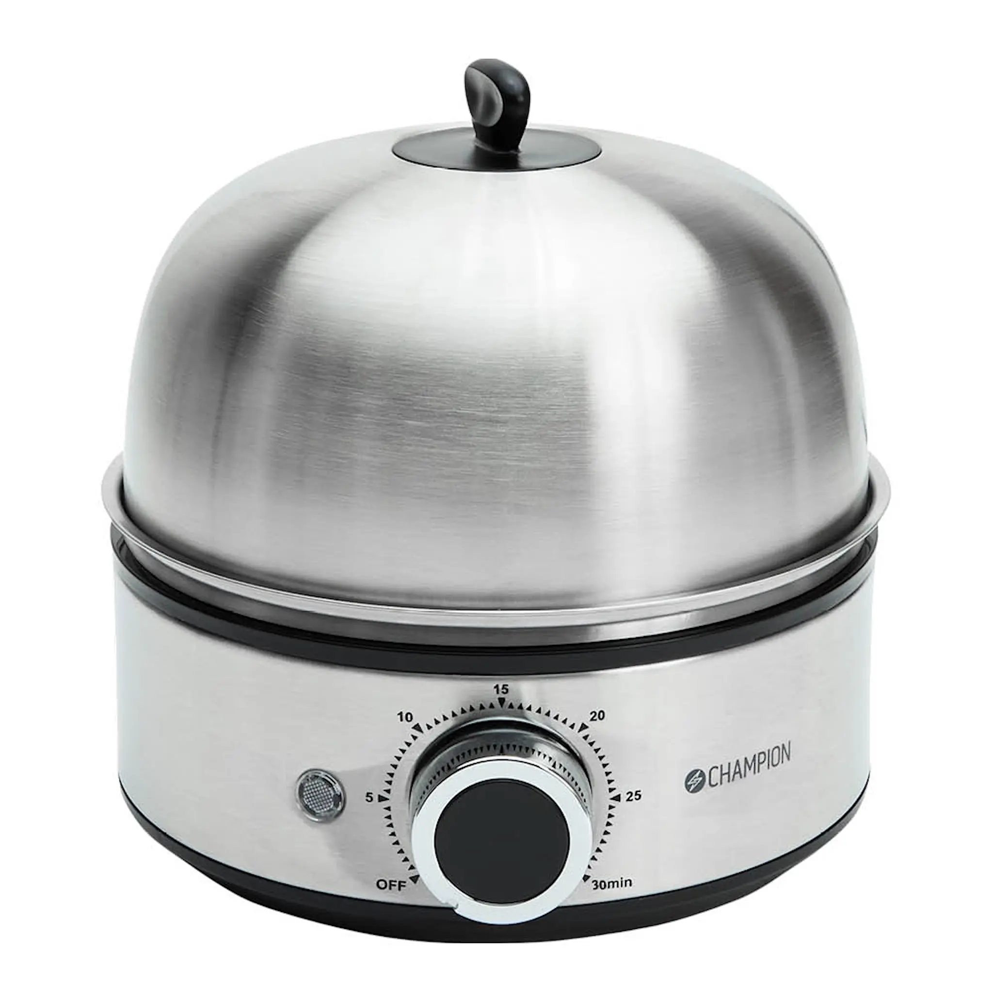 CHAMPION Ajastimellinen munankeitin 7 munalle EB600 ruostumatonta terästä