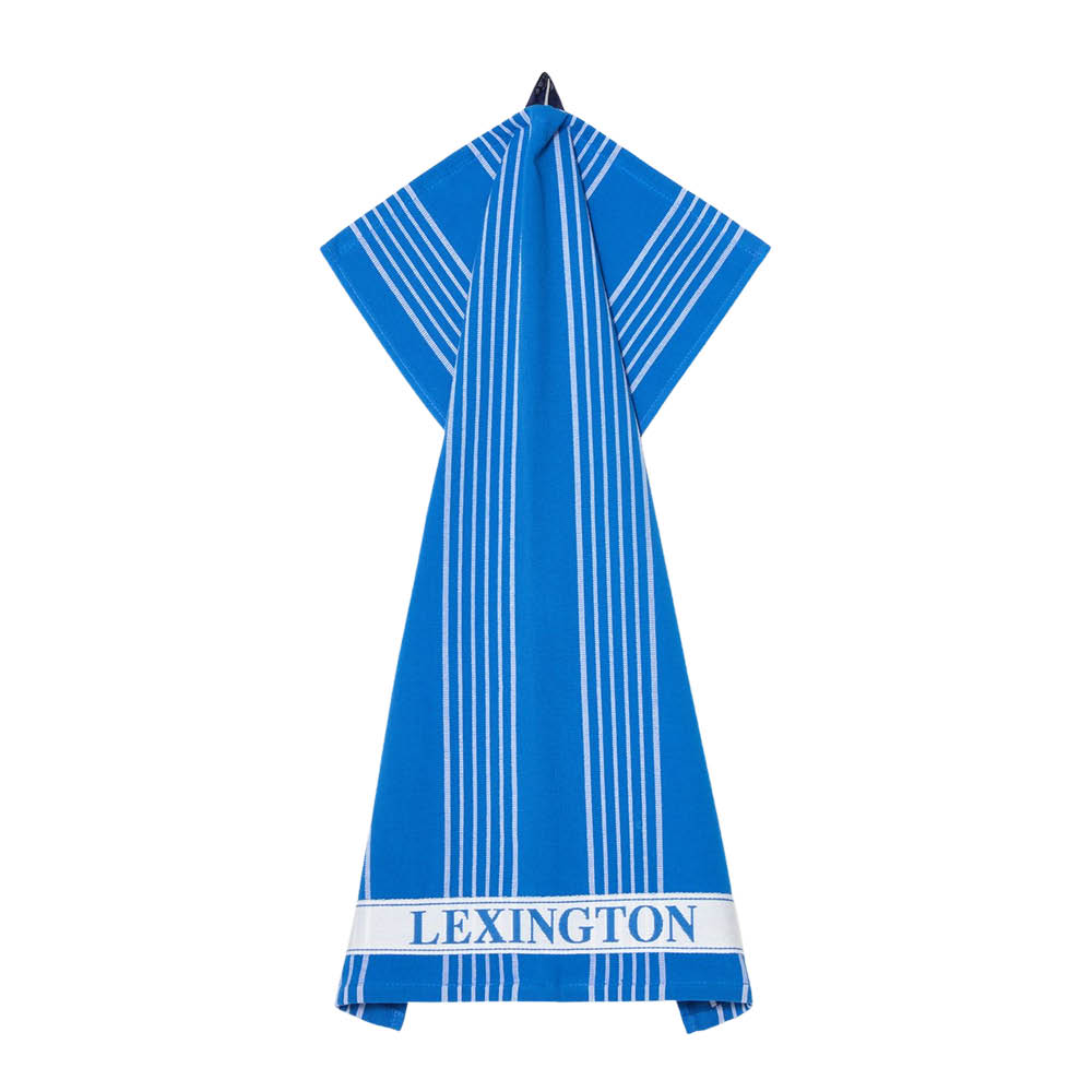 Lexington Kökshandduk 70x50 cm frotté rutig blå/vit