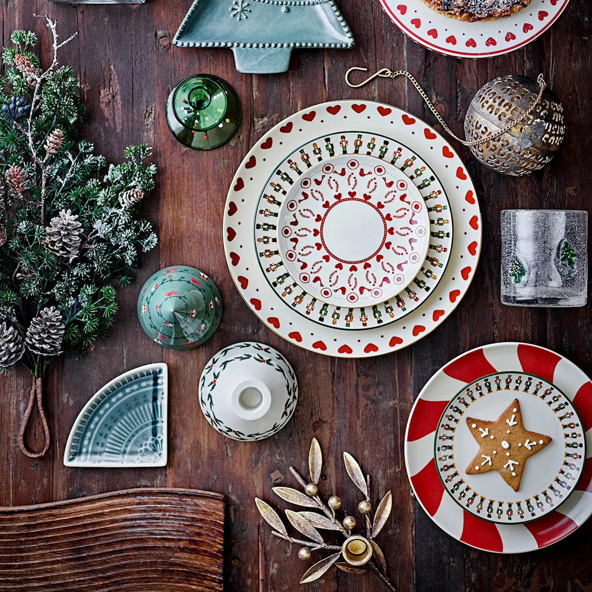 Bloomingville Debra dricksglas 37 cl julgran