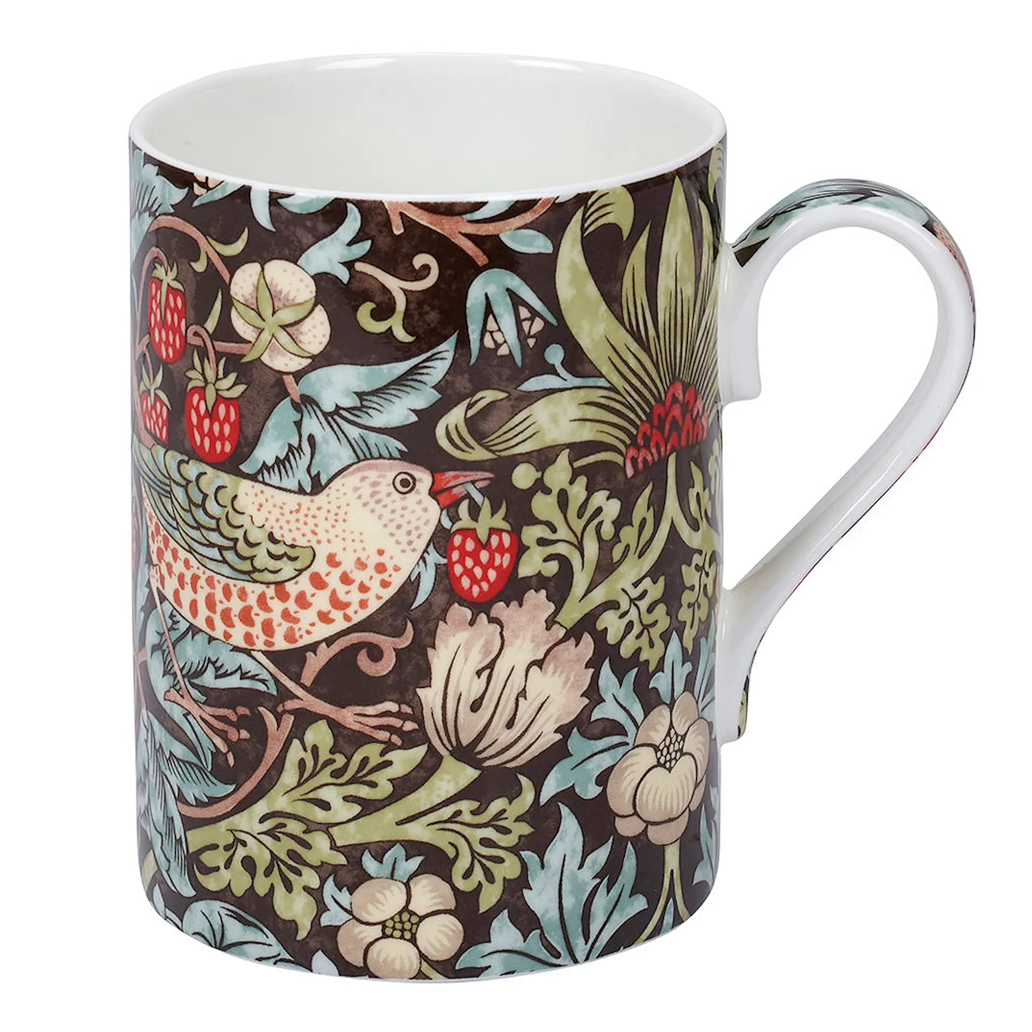 Morris & Co Strawberry Thief Muki 35 cl Ruskea