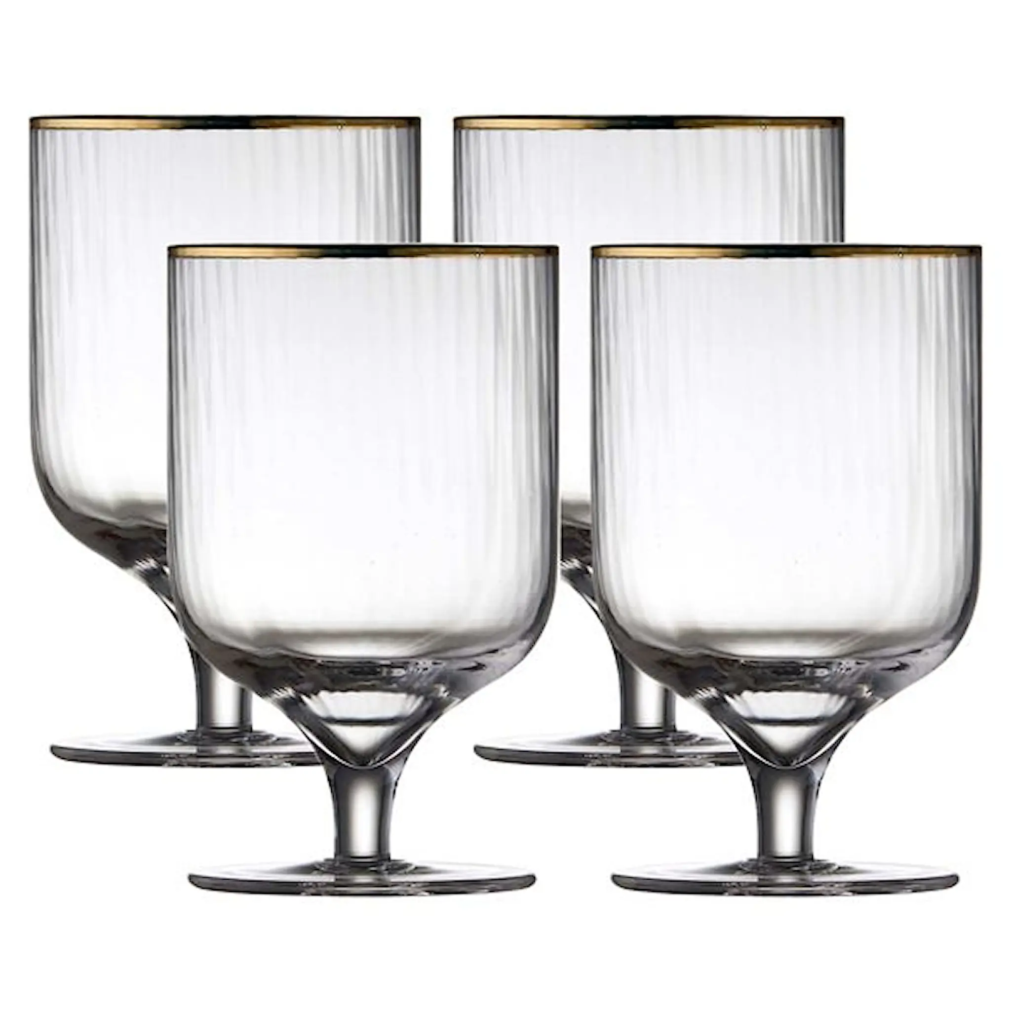 Lyngby Glas Palermo Vinglas Gold 30 cl 4-Pack