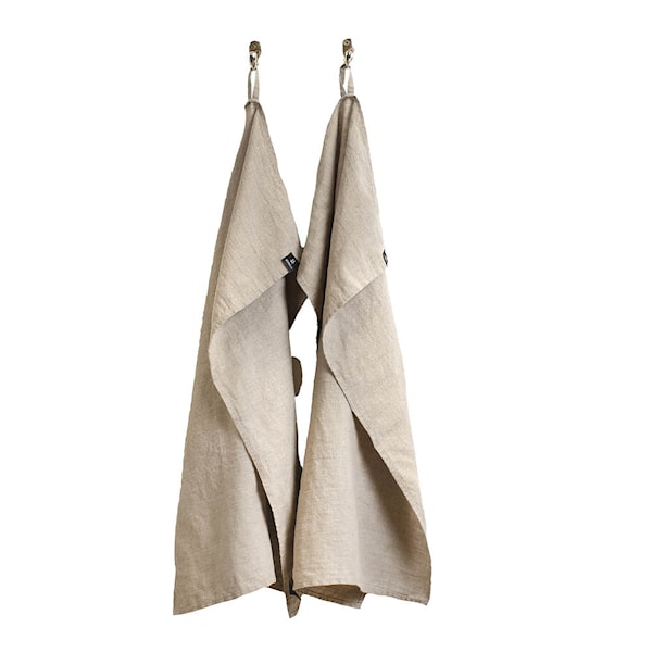 Sunshine kökshandduk linne 50x70 cm 2-pack natural