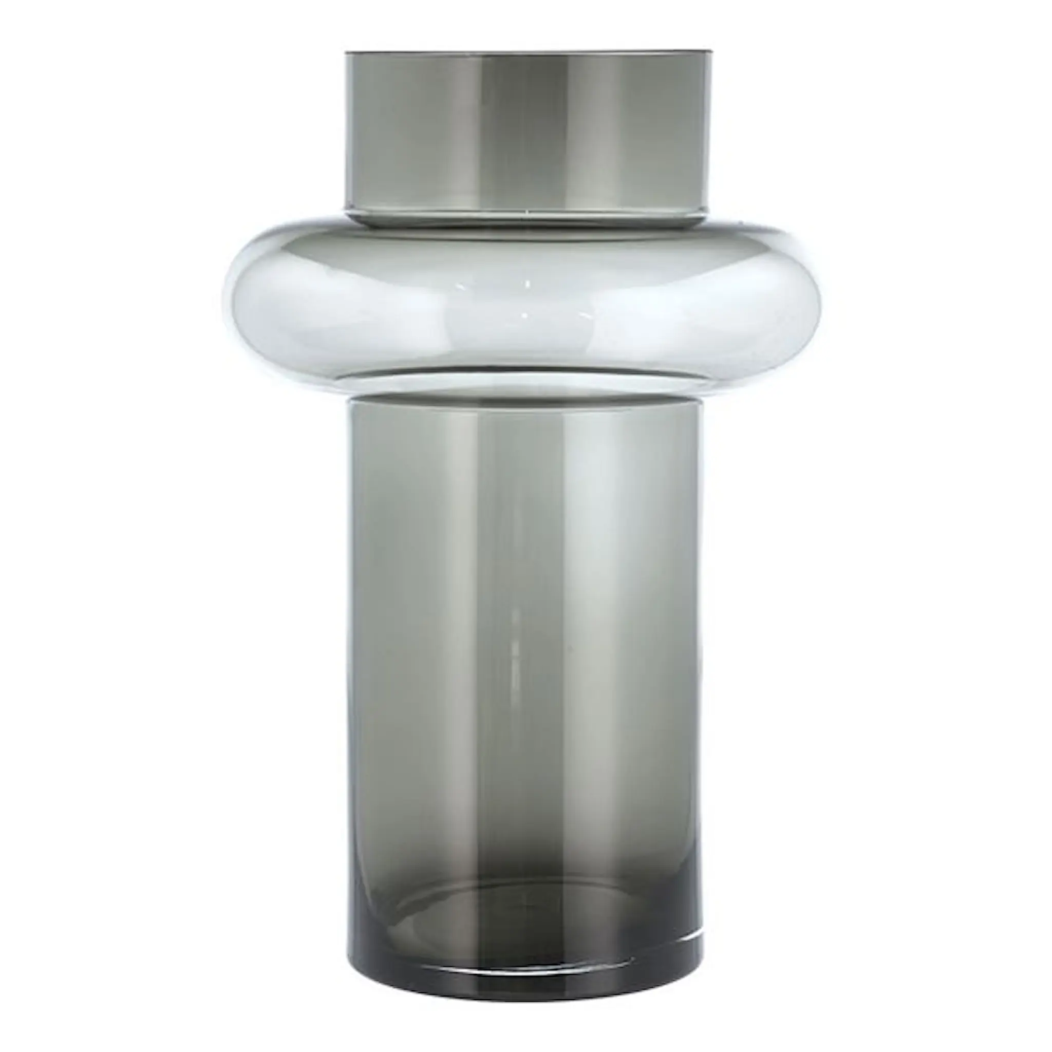 Lyngby Glas Tube Vas 40 cm Smoke Glas