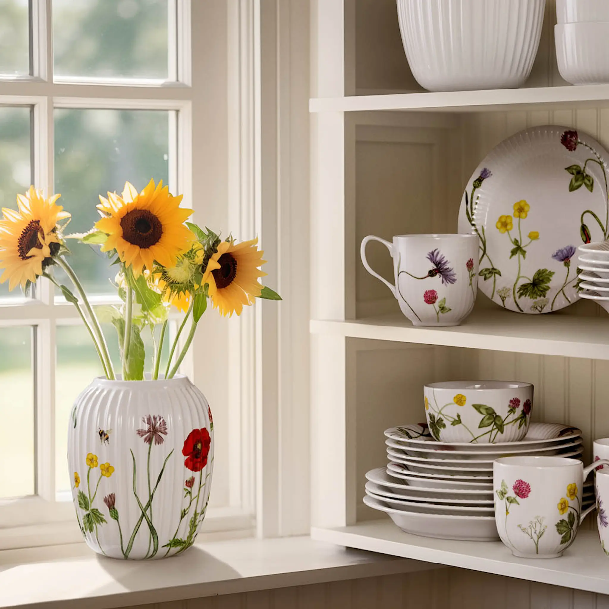 Kähler Hammershøi Summer vas 21 cm wild flowers