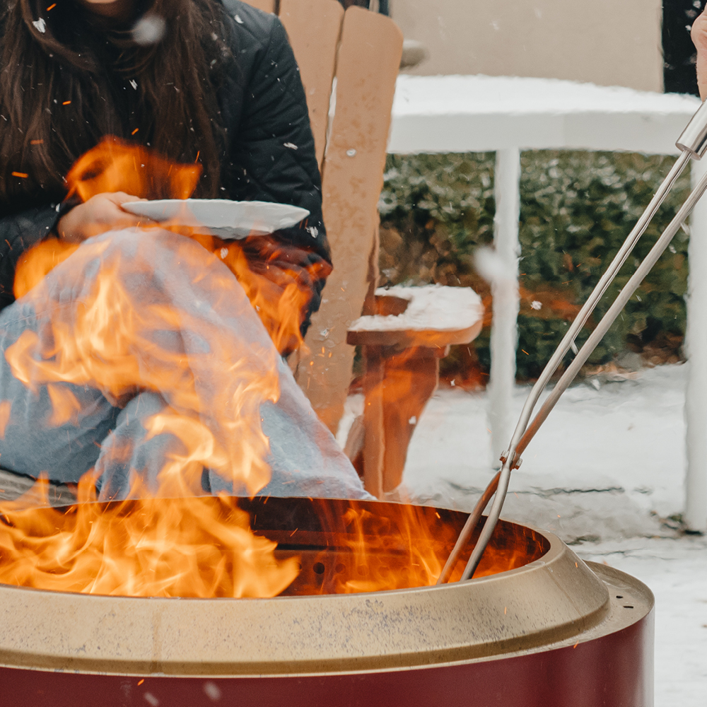Solo Stove Yukon + stand 2.0 rökfri eldstad 68,5x50,5 cm mulberry