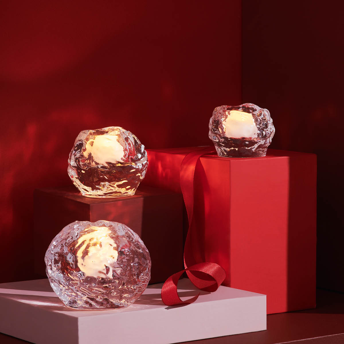 Kosta Boda Snowball Ljuslykta 7 cm