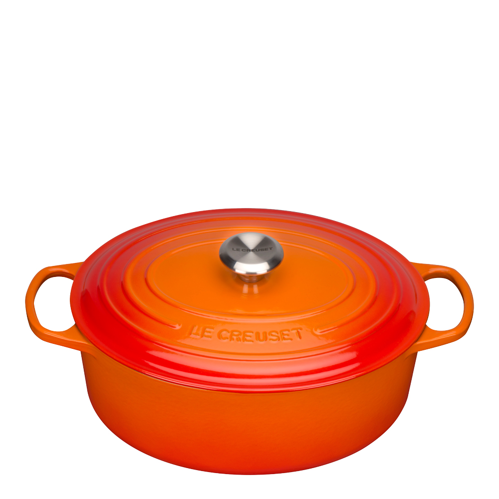Le Creuset - Signature Valurautapata soikea 31 cm 6,3 L Volcanic