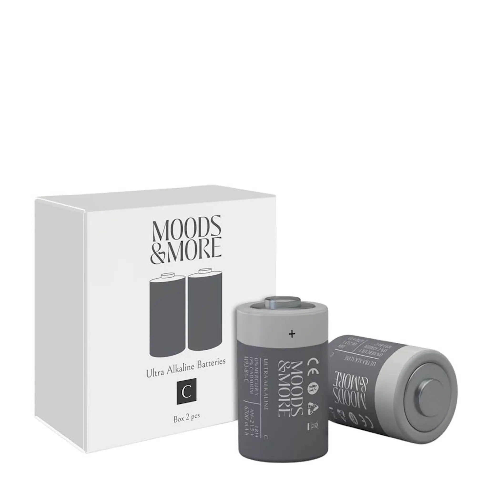 Moods & More C-batteri 2 stk svart
