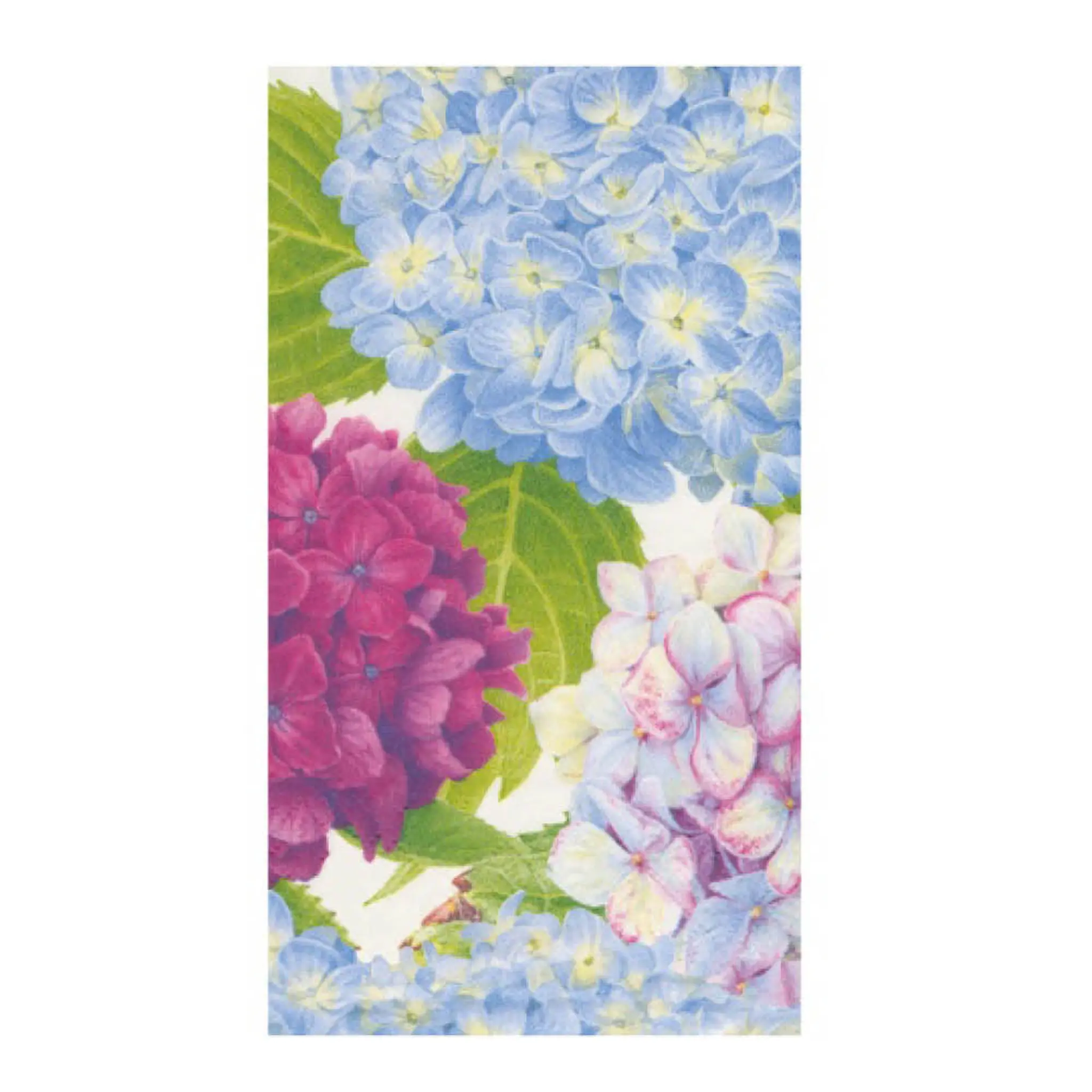 Caspari Hydrangea Garden servett 40x22 cm 15-pack blå