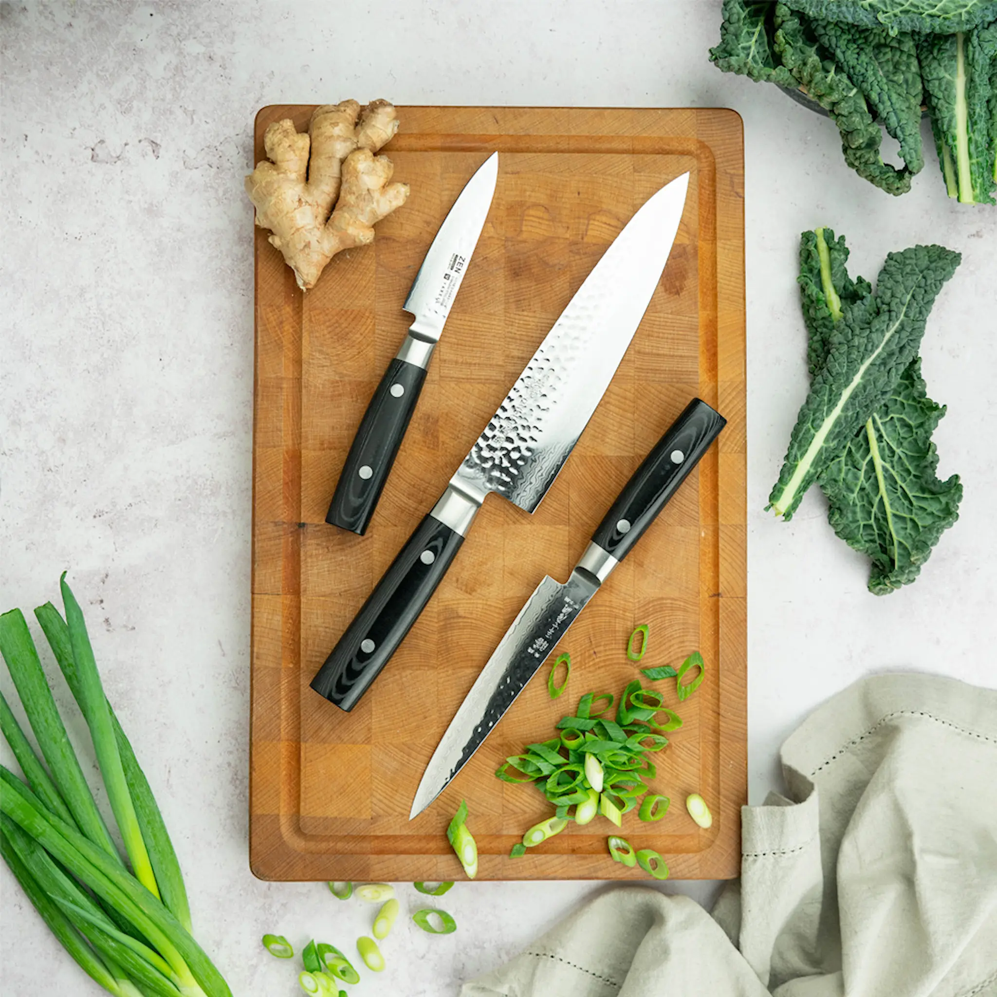 Yaxell Zen knivsett 3 deler hover