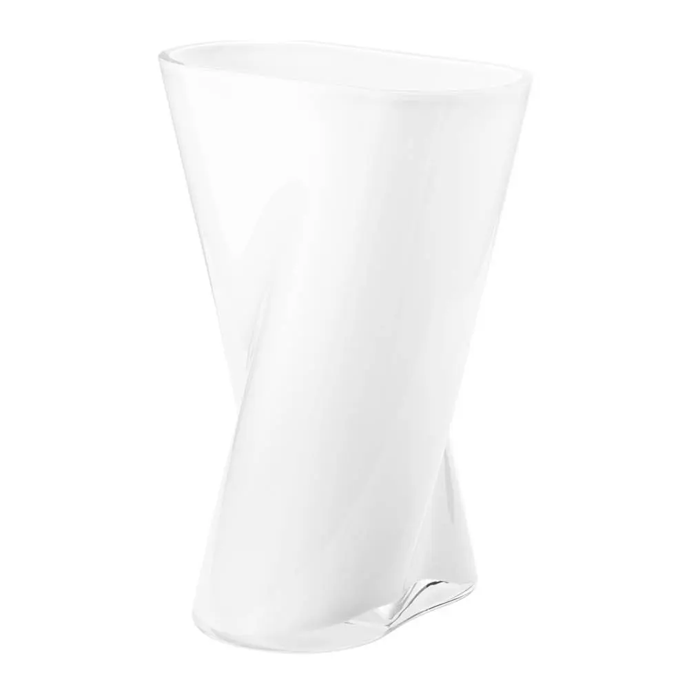 Lituus vase liten 18 cm hvit/klar