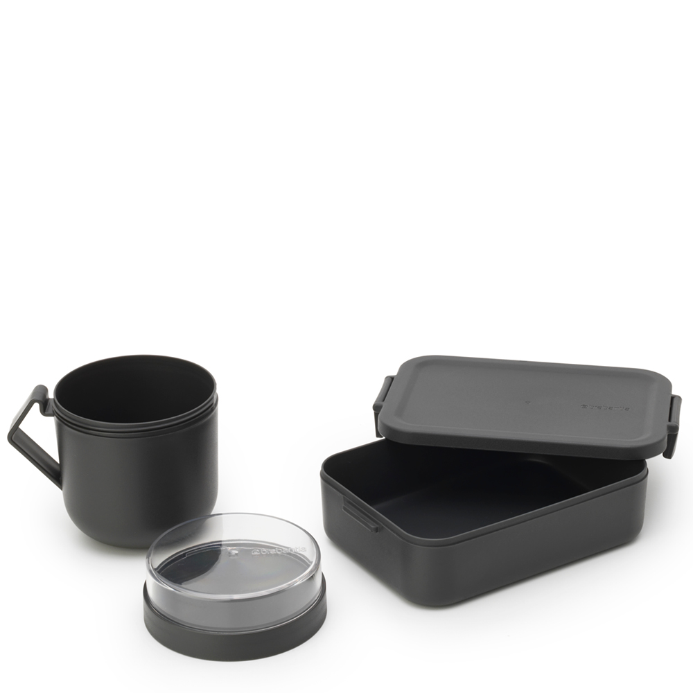 Brabantia Make & Take lunchset 2 delar mörkgrå