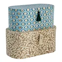 Ellen askset 2-pack 38x20x17,5 cm blå
