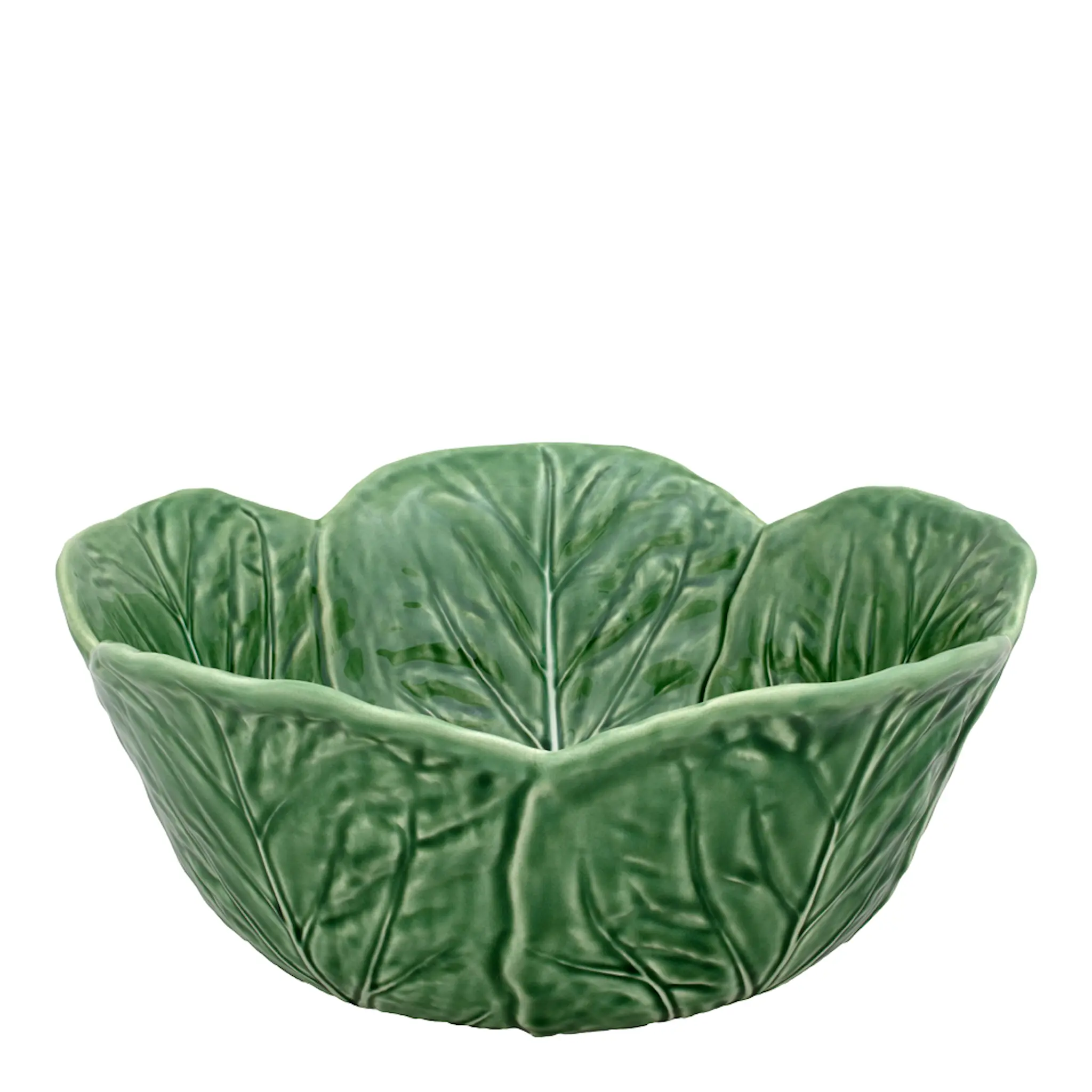 Bordallo Pinheiro Cabbage skål kålblad 29,5 cm grön