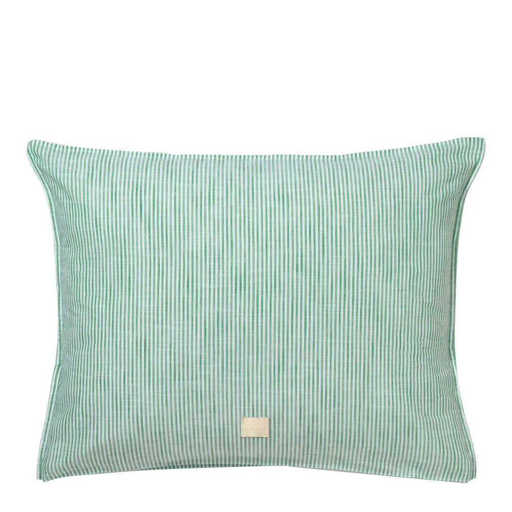 Monochrome Lines Tyynyliina 70X50 cm Vihreä/Valkoinen