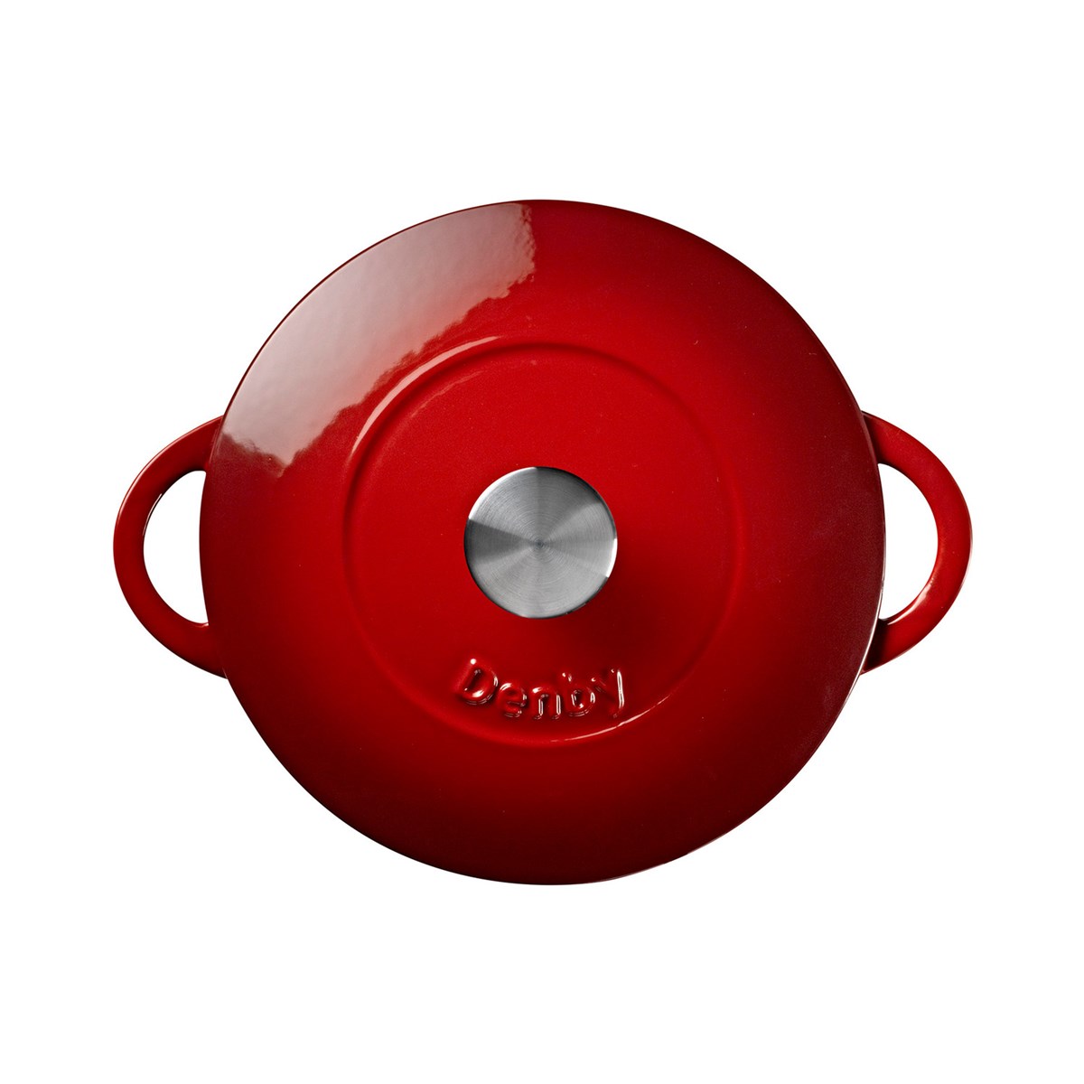 Denby Pomegranate gjutjärnsgryta 24 cm röd