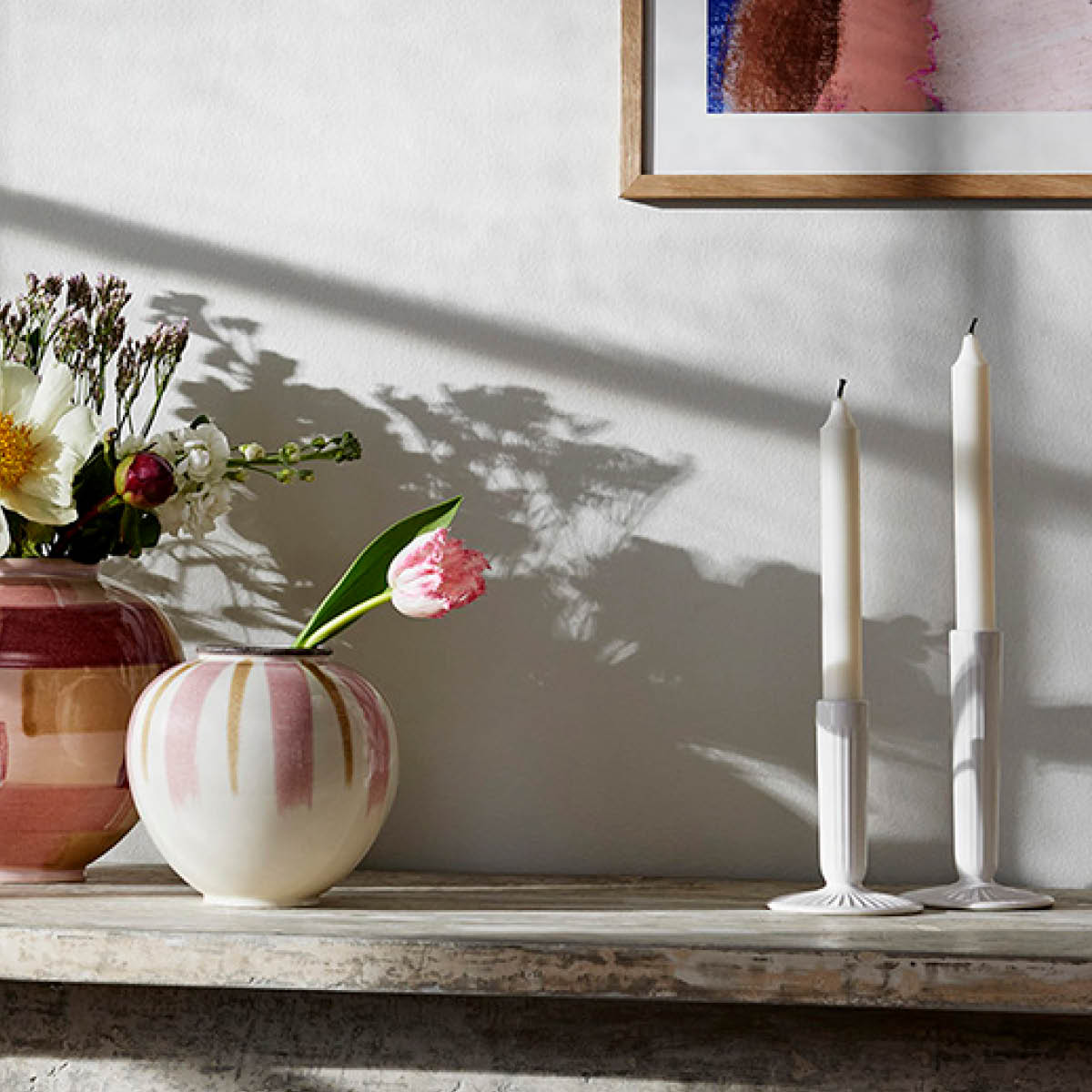 Kähler Hammershøi Pöytäkynttilänjalka 9,5 cm Valkoinen