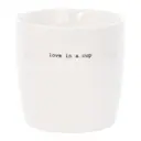 Sögne Mugg 30 cl Love in a cup Vit