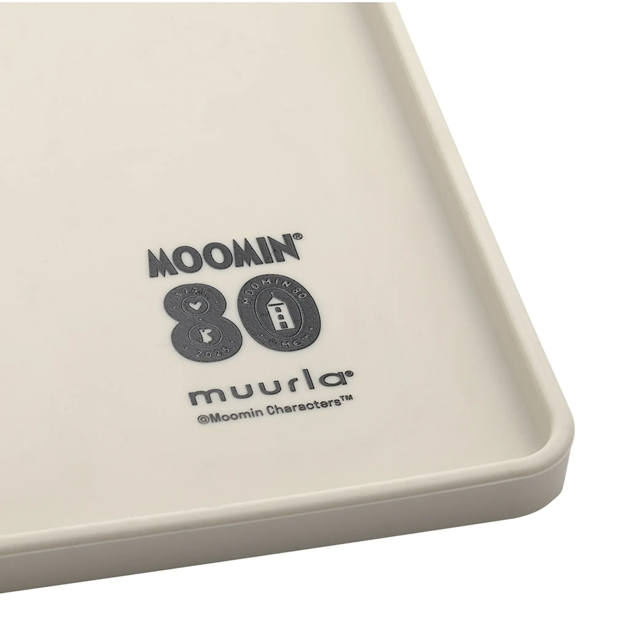 Muurla Moomin for Pets silikonmatta 60x40 cm mumin 80 år benvit/svart