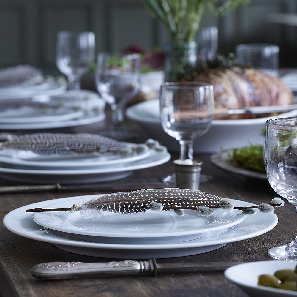 Pillivuyt Sancerre tallerken flat 26 cm hvit