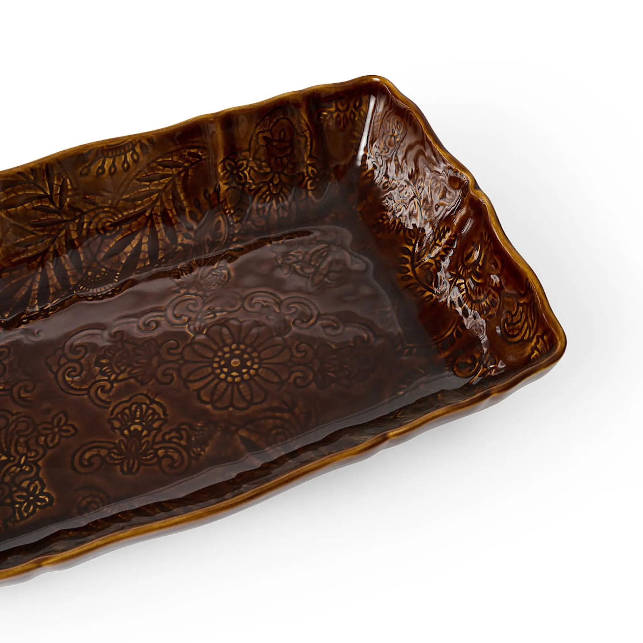 Sthål Arabesque ugnsform 35x23 cm coffee