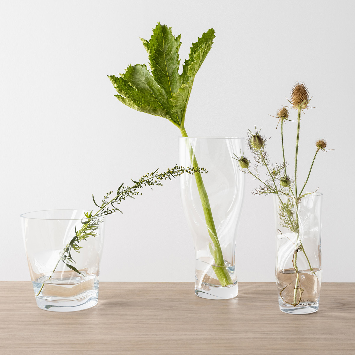 Orrefors Squeeze Tulppaanimaljakko 18 cm Kirkas