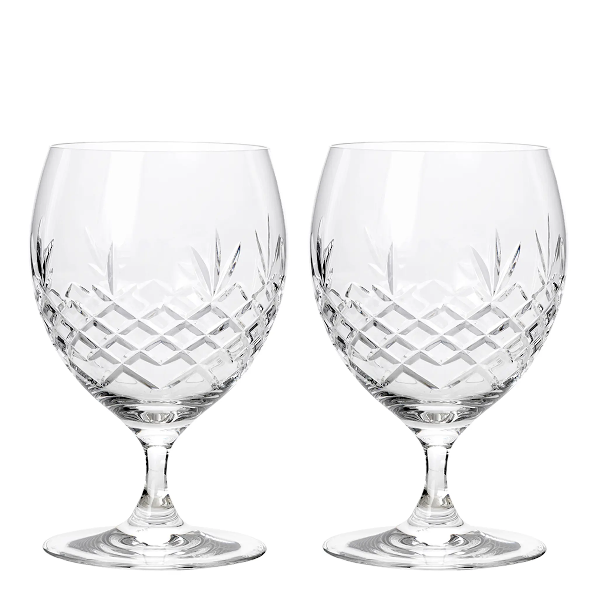 Frederik Bagger Crispy Eightball Glas på fot 55 cl 2-pack Klar