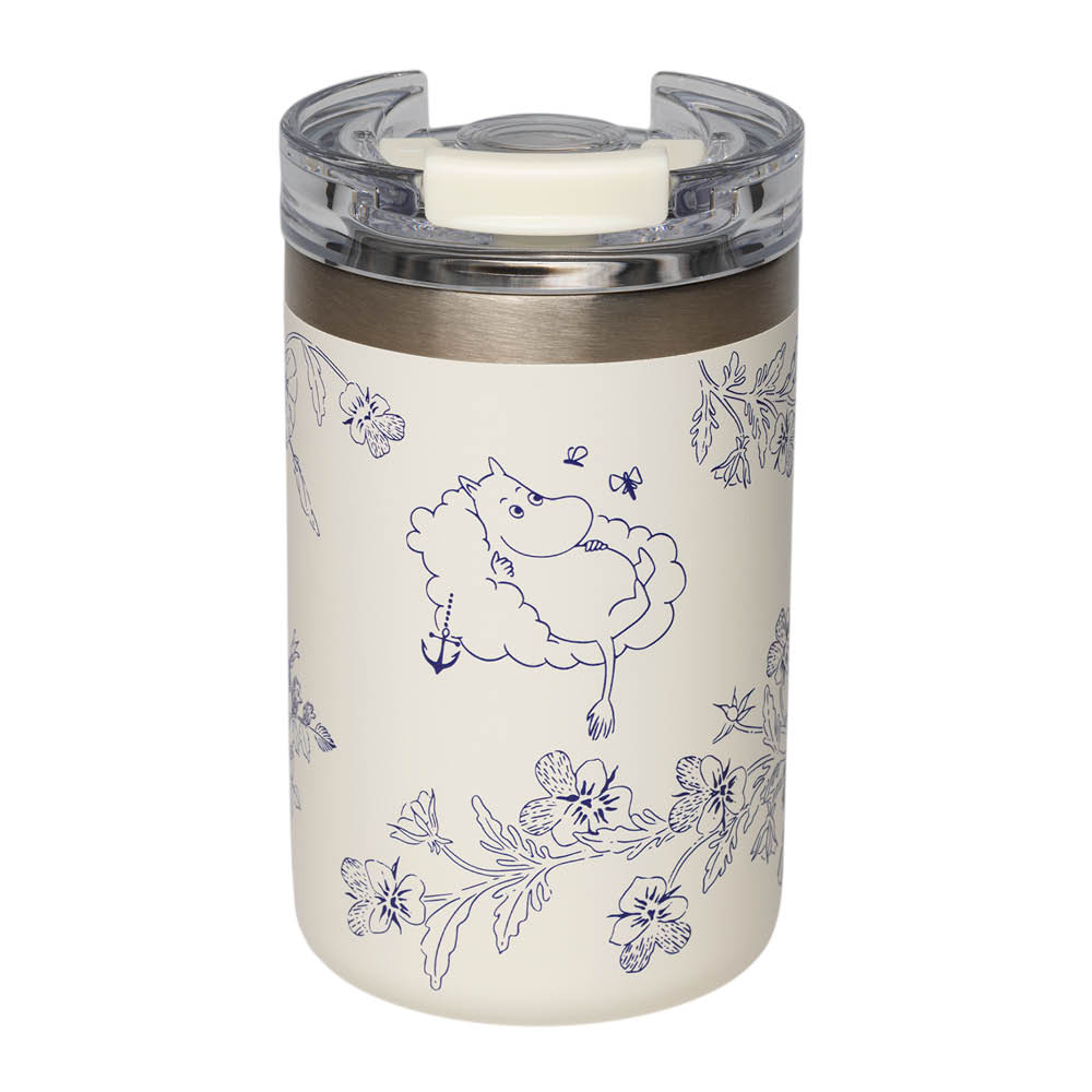 Moomin Arabia Haru Mumin termosmugg 35 cl vit/blå
