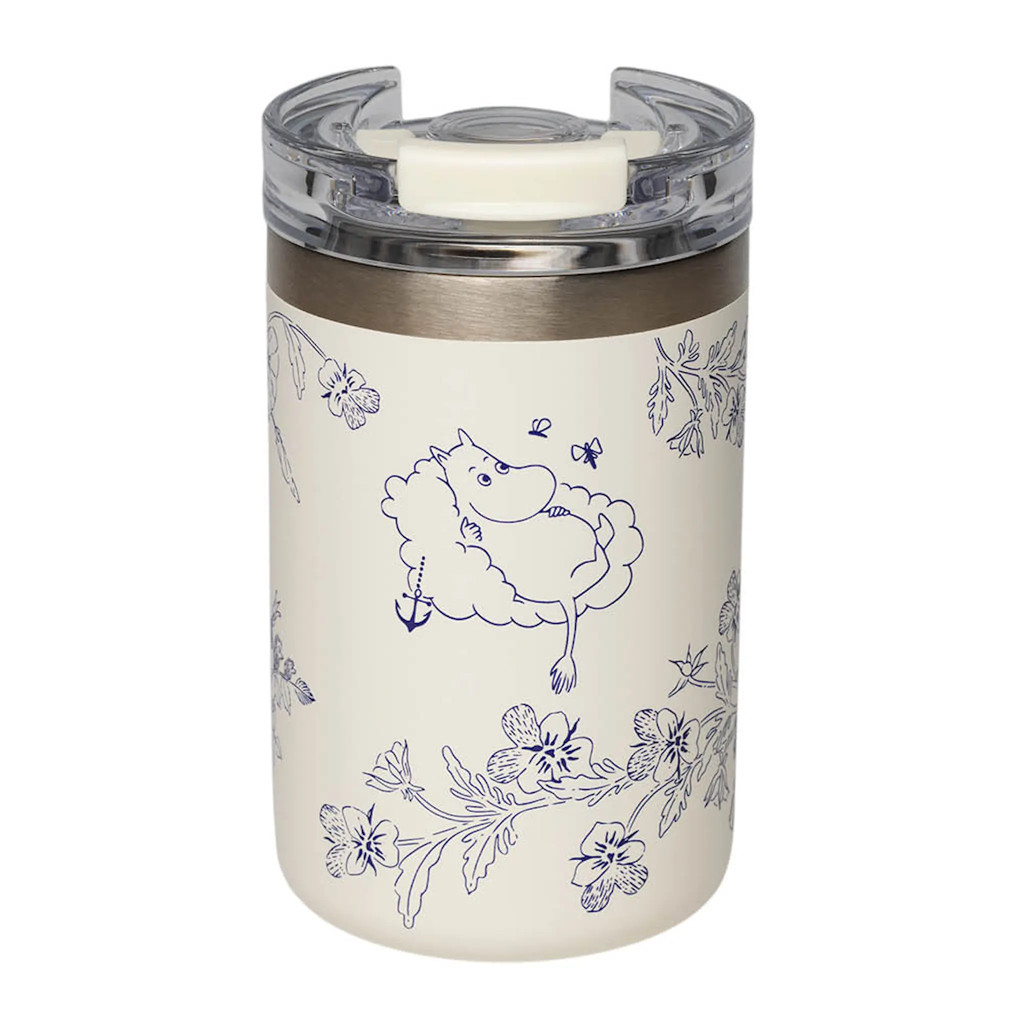 Moomin Arabia Haru Mumin termosmugg 35 cl vit/blå