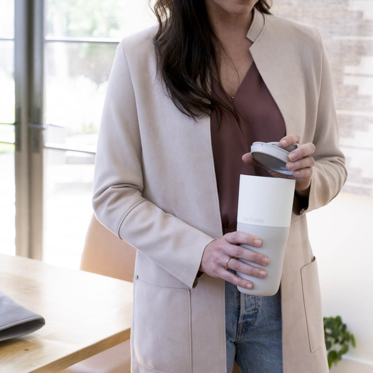 Klean Kanteen Rise termokopp 77 cl med flipplokk tofu