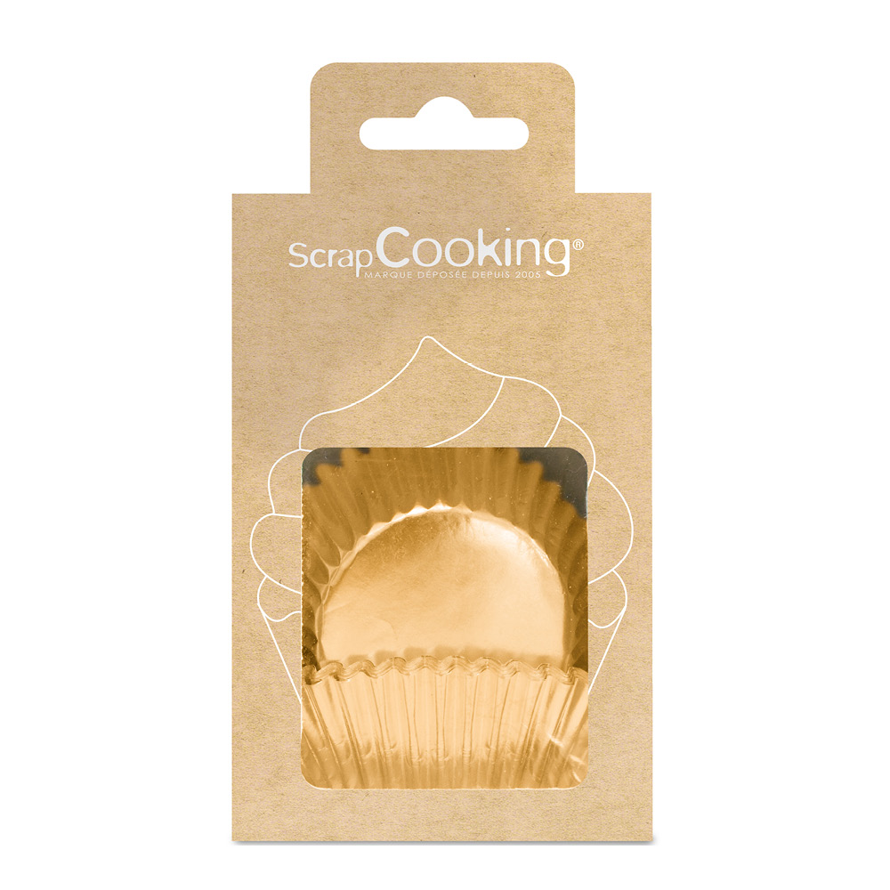 ScrapCooking Muffinsform 48-pack guld
