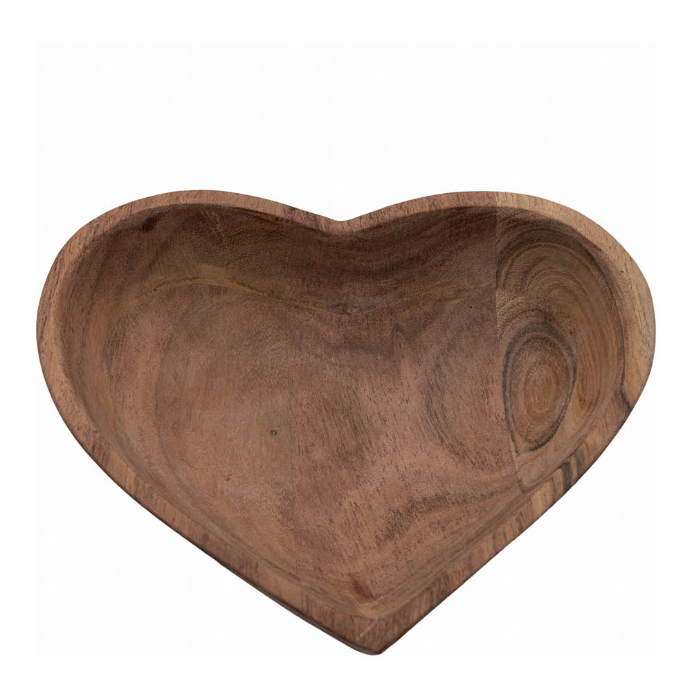 Sögne Home Sydänkulho 19x16 cm Akaasia