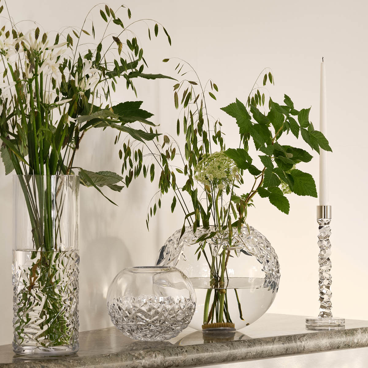 Orrefors Carat Pyöreä Maljakko 25 cm