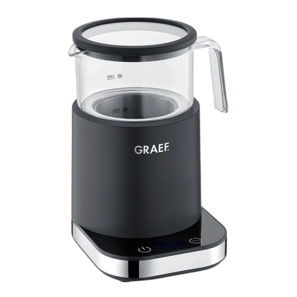 Graef - Maitovaahdotin irrotettavalla lasisäiliöllä 400 ml Musta