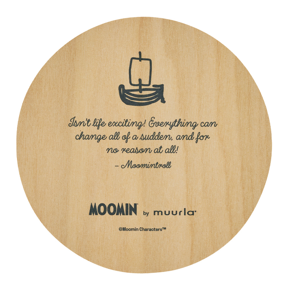 Muurla Mummi glassbrikke Mummitrollet 10 cm lys blå