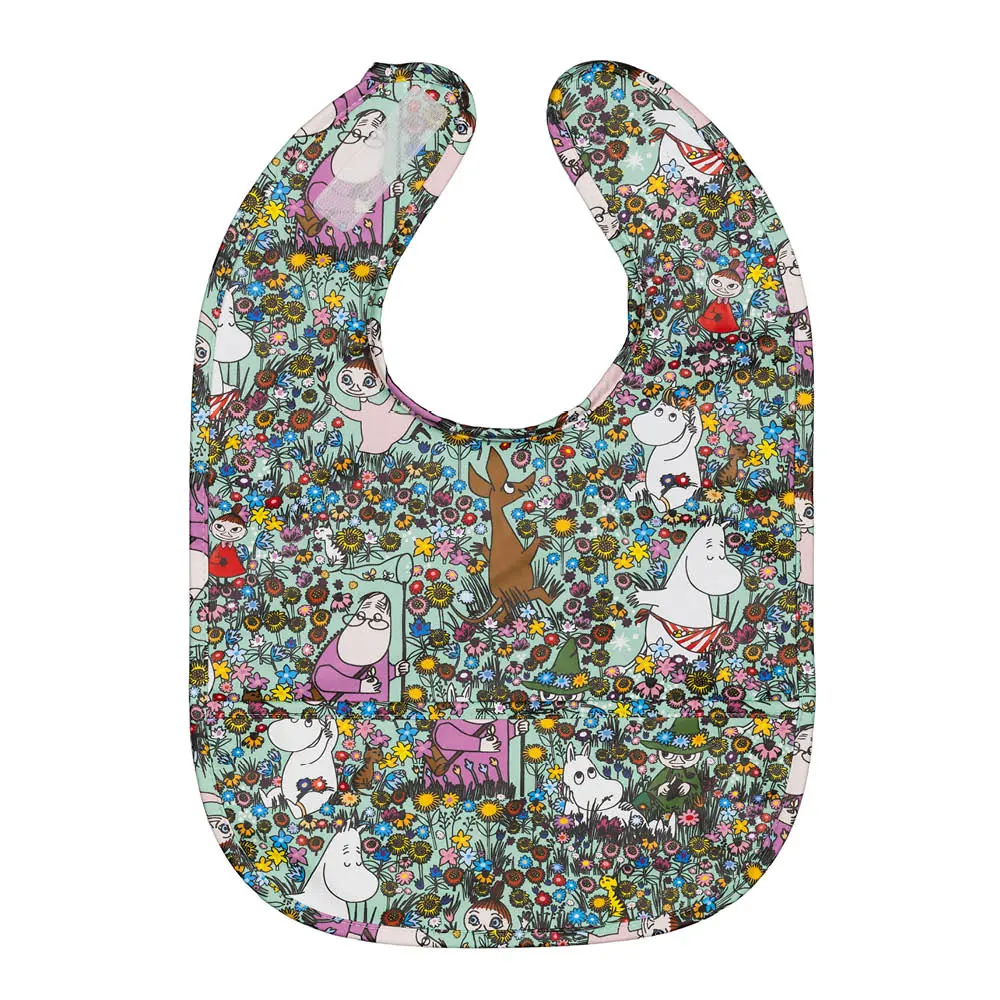 Muumi Ruokalappu Niitty 27,8x38,5 cm Vihreä