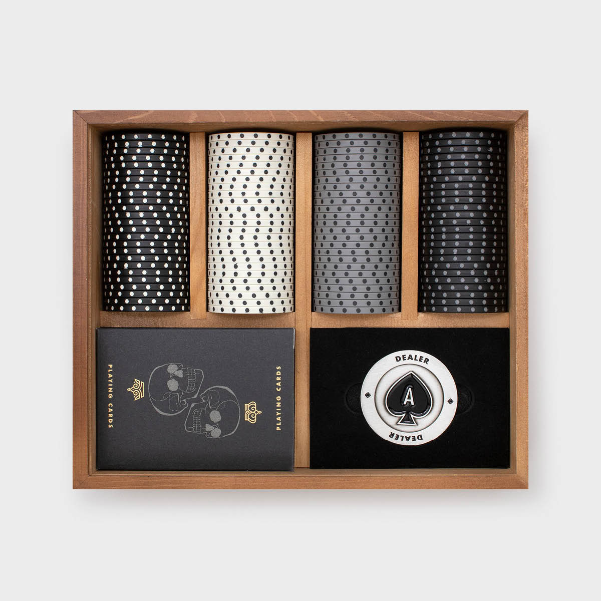 Iron & Glory Pokerset Dead Man's Hand i trälåda