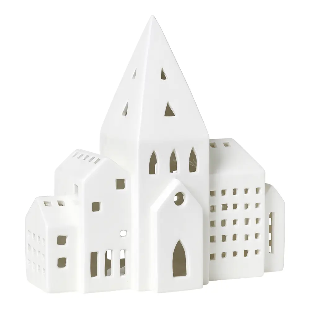 Urbania Kynttilälyhty City 21 cm Valkoinen