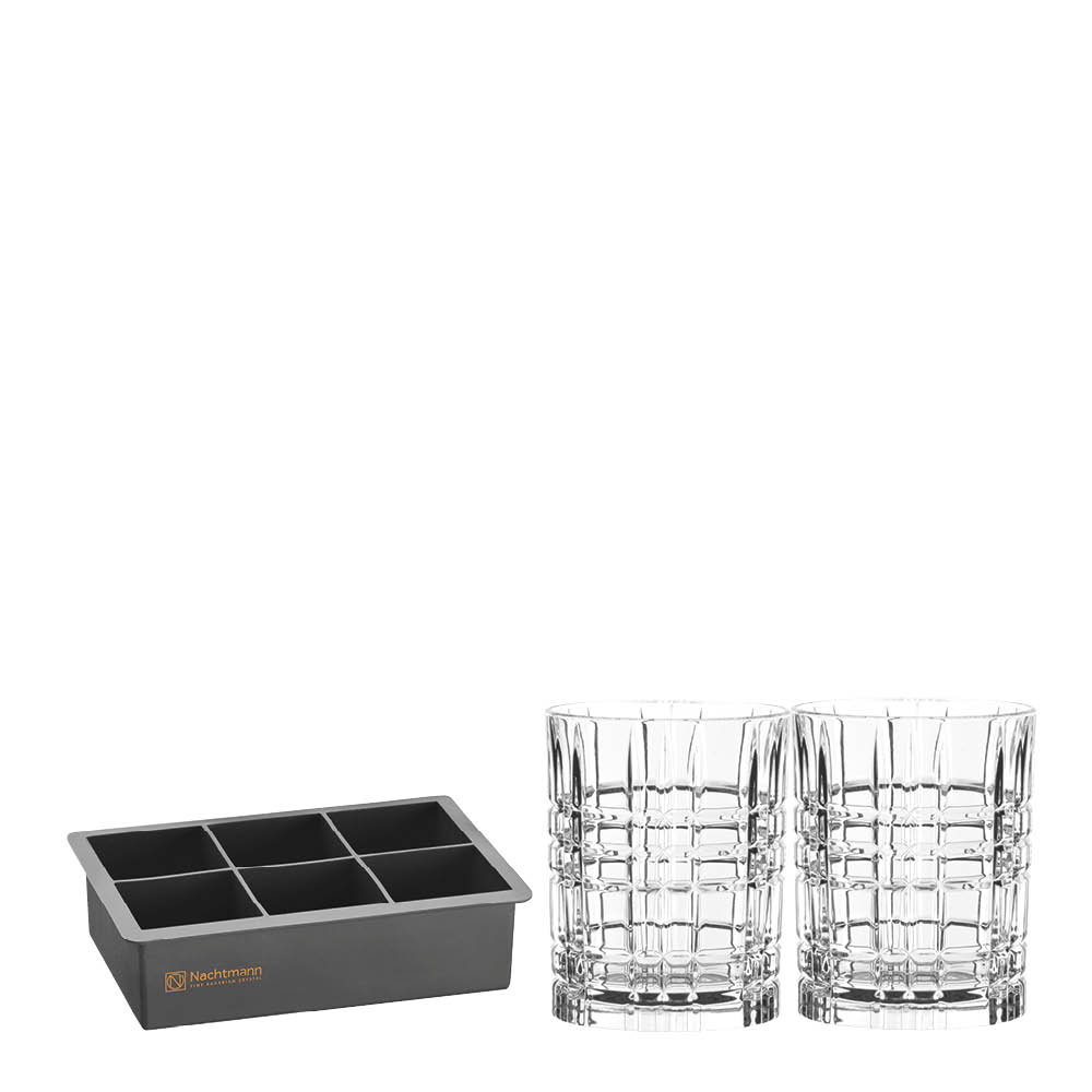 Nachtmann Square whiskyglas 34,5 cl 3 delar