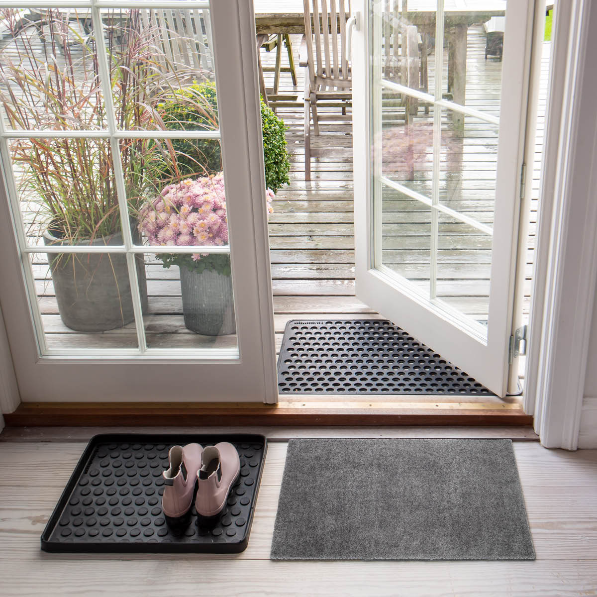 Tica Copenhagen Unicolor golvmatta 40x60 cm stålgrå