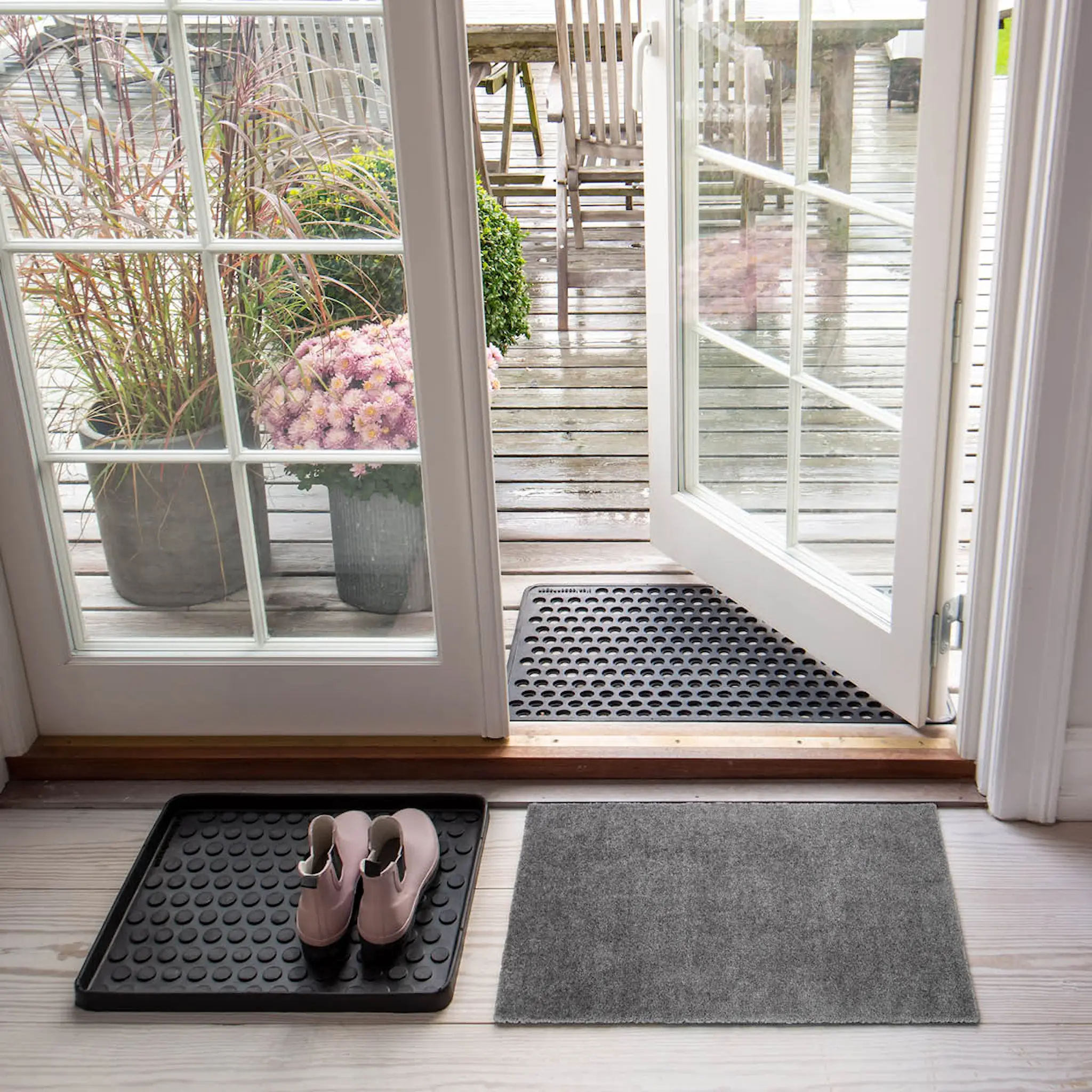 Tica Copenhagen Unicolor golvmatta 40x60 cm stålgrå