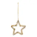 Lamet juldekoration 10 cm mässing