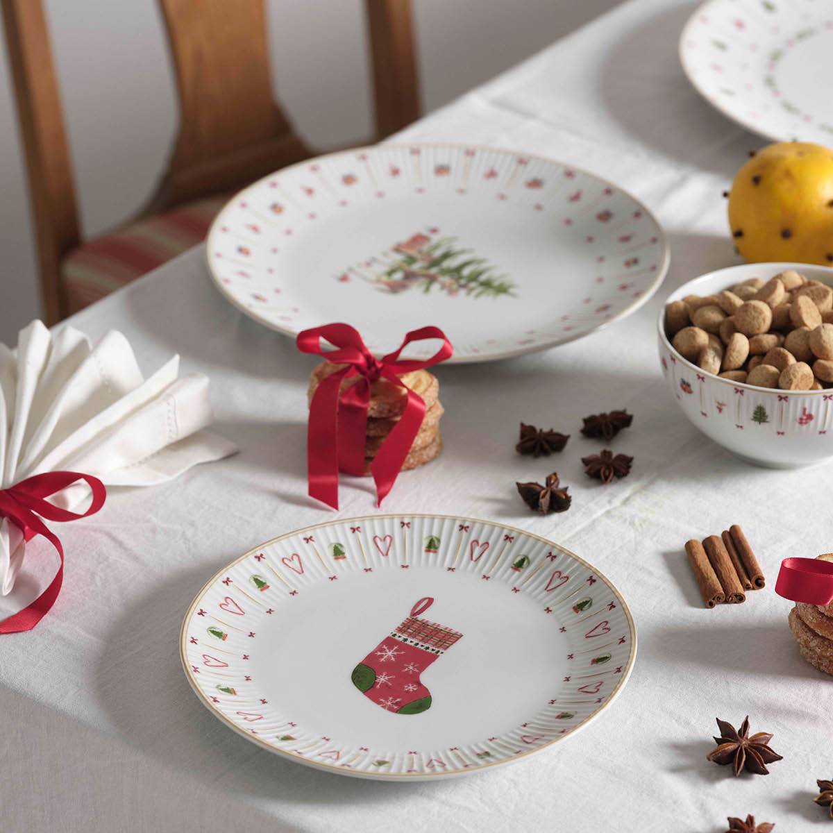 Aida Occasions Cozy Christmas kulho 14 cm valkoinen