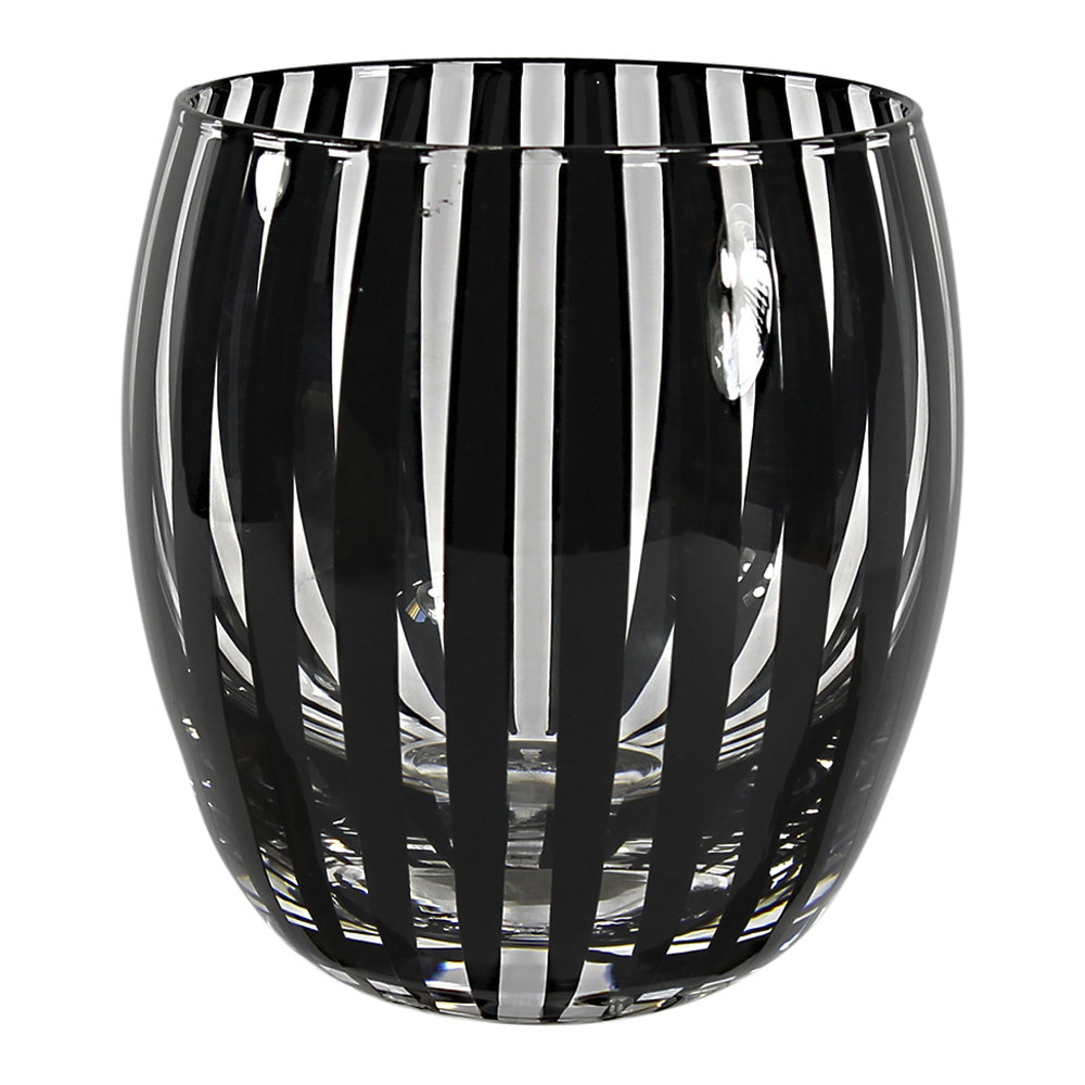 Nybro Crystal Twist Ljuslykta 10 cm Svart